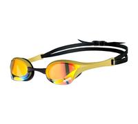 (Yellow / Copper / Gold) Arena Cobra Swipe Ultra Mirror Swimming Goggles Advanced Anti Fog Lense