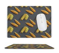 Yellow Corn On The Cob Mouse Pad Waterproof Ultra-Thin Non-Slip Rubber Base Square Mouse Mat Gaming Mousepad 7.9"x9.4"
