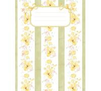 Yellow Cottage Core Composition Notebook: 120 Lined Wide Rule Pages, XLarge 8.5 x 11 inches, Journal, Diary, Self Care, for School, Office Supplies