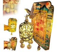 Yellow Crane Tower Luminous Lantern Refrigerator Magnet,2025 New 3D Metal Decorative Refrigerator,Architecture Fridge Ornament,Cultural Scenic Gift for Travel Collectors,Home Kitchen Décor (B 1pc)