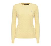 Yellow Crewneck Jumper with Logo Embroidery - female - Polo Ralph Lauren - Round-neck Knitwear - Yellow - XS - Knitwear XS