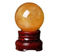 Yellow Crystal Ball Transfer Happy Array Home Hotel Company Decoration,Citrine ball-4cm Gemstone Stone