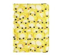 Yellow Cute Frog Pattern Leather Passport Holder for Travel Large Capacity Passport Covers for Women Trip Document