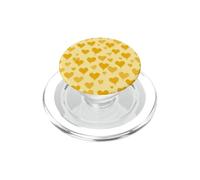 Yellow Cute Hearts Pattern Love Valentine's Day PopSockets PopGrip for MagSafe