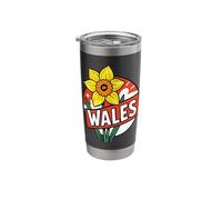 Yellow Daffodil Wales Simple Motif Design Stainless Steel Insulated Tumbler