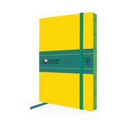 Yellow & Dark Teal Artisan Paperback Notebook