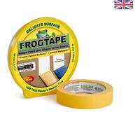 Yellow Delicate Surface Painters Masking Tape 24mm x 41.1m. Indoor painting a...