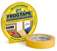 Yellow Delicate Surface Painters Masking Tape 24Mm X 41.1M. Indoor Painting and