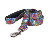 Yellow Dog Design Hibiscus Paradise Ez-Grip Dog Leash With Comfort Handle 1" Wide And 5' (60") Long, Large