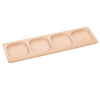 Yellow Door 4-Pebble Word-Building Tray | Four Section Wooden Tray To Create CCVC, CVCC And CVVC Words | ABC Spelling | Educational Toy For Kids Age 2 3 4 5 | Literacy | Phonics Blend And Segment