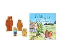 Yellow Door 868323 Goldilocks and the Three Bears Wooden Character Set & Goldilocks and the Three Bears