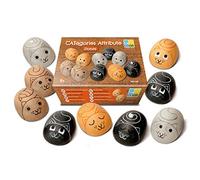 Yellow Door CATegories Attribute Stones | Set of 16 (8 pairs) Cute Cat Sorting Pebbles | Early Educational Toys for Sorting Matching and Classifying Maths for kids age 2 3 4 5 | Outdoor learning