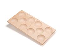 Yellow Door Domino 10-Frame Tray | Number Sense | Number Bonds | Wood Maths toys for kids age 2 3 4 5 | Addition and Subtraction |Subitising |Early Educational Toys for Counting to Ten | Dice Array