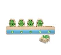 Yellow Door Five Frogs on a Log | Number Bonds | Classroom Homeschool Maths | Addition, Subtraction, Subitising | Early Educational Toys for Counting for Kids Age 18m 2 3 4 5 | Little Speckled Frog
