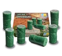 Yellow Door Let’s Roll Dinosaurs |Set of Six Prehistoric Playdough Rollers | Early Educational Learning |Fine Motor Skills |Stamp and Roll in Playdough Clay or Sand | Durable Outdoor Learning Toys