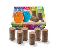 Yellow Door Let’s Roll Emotions | Set of Six Playdough Rollers | Explore feelings: Happy, Excited, Sad, Worried, Calm and Angry | Early Education Toy for kids age 2 3 4 5 | Fine Motor Skills