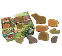 Yellow Door Little Lands: Pets | Set of 8 toy Pet figures | dog, cat, fish, guinea pig, hamster, rabbit, snake, tortoise| Small World Pretend Play | Outdoor Learning |imaginative play kids age 2 3 4 5