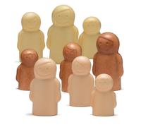 Yellow Door Little People Sensory Play Set | Set of 9 figures in three sizes | Early Years |Doll House Accessories for 2 3 4 5 year olds | Outdoor Learning Toys | emotional learning | small world play