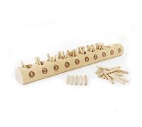 Yellow Door Natural Counting Log | Early Number Sense | Number Bonds | Addition and Subtraction | Subitising | Early Educational Wooden Maths Toys for Counting | Cardinality and ordinality