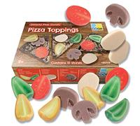 Yellow Door Pizza Toppings Sensory Play Stones | Pretend play food set | toy play food | role play cooking and baking | mud kitchen toys and accessories | for kids aged 2 3 4 5 | outdoor learning