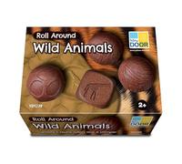 Yellow Door Roll Around - Wild Animals for Kids Aged 2, 3, 4, 5 |Early Education |Sensory Spheres |Fine Motor Skills |Stamp and Roll in Playdough |Durable Outdoor Learning