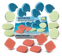 Yellow Door Scenery Stones: Ocean Play | Set of 18 Tactile Stones | Waves, Shells and Coral | Small World Pretend Play| Imaginative Play Kids Age 2 3 4 5| Outdoor Learning | Miniature Model Landscapes