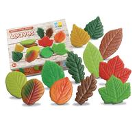 Yellow Door Sensory Play Stones Leaves | Set of 12 Realistic Toy Leaves | Fake Leaf for Small World Pretend Play |Learn about Seasons | Early Educational Learning | Mud Kitchen |Outdoor Toys