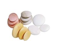 Yellow Door Natural Sorting Stones | Set of 12 Stacking Pebbles in 3 Sizes and 4 Colours | Collect Compare Measure| Maths for kids age 2 3 4 5 |Outdoor play | Early Educational Toys for Counting