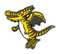 Pawprint Family | Yellow Dragon Enamel Pin Badge | Julia Donaldson and Axel Scheffler's Zog Official Merchandise