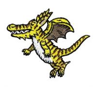 Yellow Dragon Sew On Patch