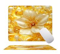 Yellow Dream Mouse Mat 20 x 15 cm Ultra Thin, with Stitched Edges Office Mouse Pad, Non-Slip Rubber Base, Waterproof & Washable, Home Desk Accessories, Aesthetic with Design Mousepad 200x150mm s0z-484