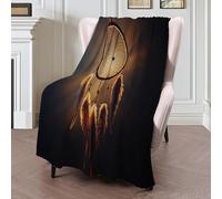 Yellow Dreamcatcher Blanket 3D For Girls Boys Magical Art Print Decor Fleece Throw Super Soft Flannel Fuzzy Plush Sofa Couch Living Room Bed Camping Travel 30"X40"(75X100Cm)