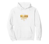Yellow Drip Afro Pride Graphic, Black Excellence Heritage Pullover Hoodie