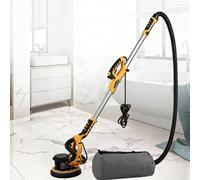 Yellow Drywall Sander, 7 Speeds Vacuum Attachment With Led Light