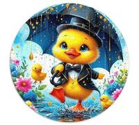 Yellow Duck 1000 Piece Round Puzzles for Kids And Adults Gift for Family Colorful for Creative for Teenagers And Adults 1000pcs (67.5x67.5cm)