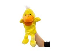 (Yellow Duck) Cows Ducks Pigs Frogs Mouth Opening Ventriloquis Puppet Toys Hand Gift Plush Kid