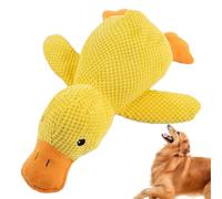 Yellow Duck Dog Toy Interactive Squeaky Soft Pet Accessory