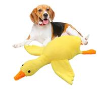 Yellow Duck Dog Toy - Plush Chew Dog Toys,Giant Washable Interactive Teething Doll for Apartment Travel Living Medium Large Breed Puppy