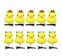 Yellow Duck Hair Clips,Plush Hairpin Set Cartoon Duck Animal Headwear - Soft Animal Hair Clips Hair Pins Fun Hair Accessories for Kids Women