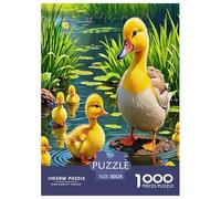 Yellow Duck Jigsaw Puzzles Puzzle for Adults Kids.1000 Piece cartoon animals Great Gifts Challenge Toy Educational Game Home Decoration for Educational Games Gifts 38x26cm/1000pcs