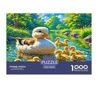 Yellow Duck Jigsaw Puzzles Puzzle for Adults Kids. 1000 Piece Impossible Challenge Toy Educational Games Home Decoration for Educational Games Gifts 70x50cm/1000pcs