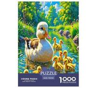 Yellow Duck Jigsaw Puzzles Puzzle for Adults Kids. 1000 Piece Whimsical Challenge Toy Educational Game Home Decoration for Educational Games Gifts 70x50cm/1000pcs