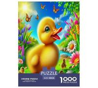 Yellow Duck Jigsaw Puzzles Puzzle for Adults Kids. 1000 Piece Whimsical Challenge Toy Educational Game Home Decoration for Adults& Kids Age 14 Years Up 38x26cm/1000pcs