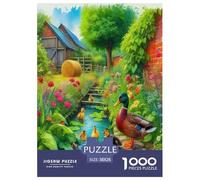 Yellow Duck Jigsaw Puzzles Puzzle for Adults Kids.1000 Pieces cartoon animals Great Gifts Challenge Toy Educational Game Home Decoration for Educational Games Gifts 38x26cm/1000pcs