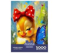 Yellow Duck Jigsaw Puzzles Puzzle for Adults Kids.1000 Pieces cartoon animals Impossible Challenge Toy Educational Games Home Decoration for Educational Games Gifts 70x50cm/1000pcs