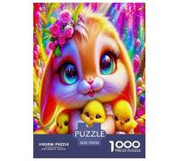 Yellow Duck Jigsaw Puzzles Puzzle for Adults Kids.1000 Pieces cartoon animals Impossible Challenge Toy Educational Game Home Decoration for Adults& Kids Age 14 Years Up 70x50cm/1000pcs