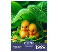 Yellow Duck Jigsaw Puzzles Puzzles for Adults Kids.1000 Piece cartoon animals Great Gifts Challenge Toy Educational Game Home Decoration for Adults& Kids Age 14 Years Up 70x50cm/1000pcs