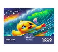 Yellow Duck Jigsaw Puzzles Puzzles for Adults Kids. 1000 Piece Great Gifts Challenge Toy Educational Game Home Decoration for Adults& Kids Age 14 Years Up 70x50cm/1000pcs