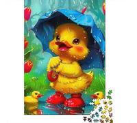 Yellow Duck Jigsaw Puzzles Puzzles for Adults Kids. 1000 Piece Impossible Challenge Toy Educational Game Home Decoration for Educational Games Gifts 1000pcs (75x50cm)