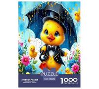 Yellow Duck Jigsaw Puzzles Puzzles for Adults Kids.1000 Pieces cartoon animals Great Gifts Challenge Toy Educational Games Home Decoration for Adults& Kids Age 14 Years Up 38x26cm/1000pcs